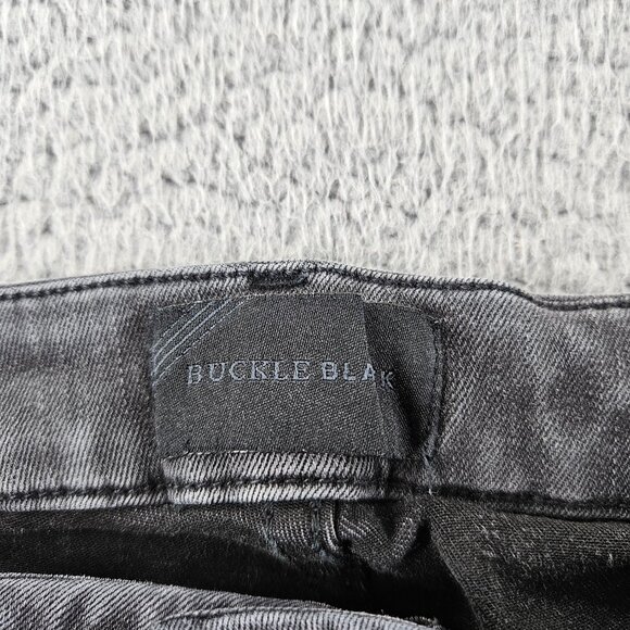 Buckle Black Jeans Womens 30x27 Gray Mid Rise Ankle Skinny Stretch‎ - Picture 3 of 16